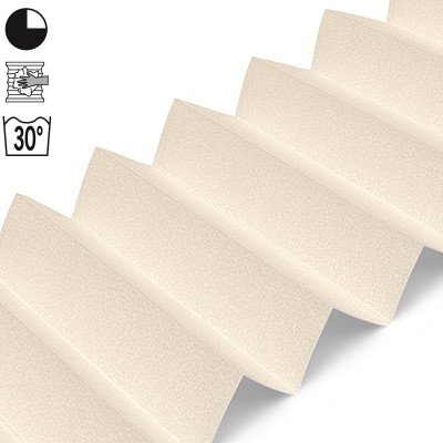 Muster Stoff Creme blickdicht perlmutt B0031