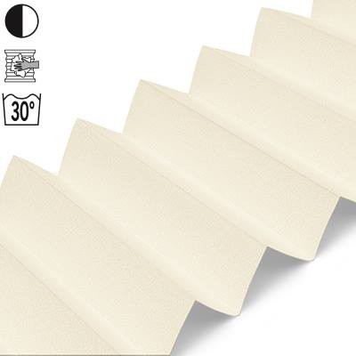 Muster Stoff Creme blickdicht B0087