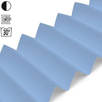 Muster Stoff Blau blickdicht B0140